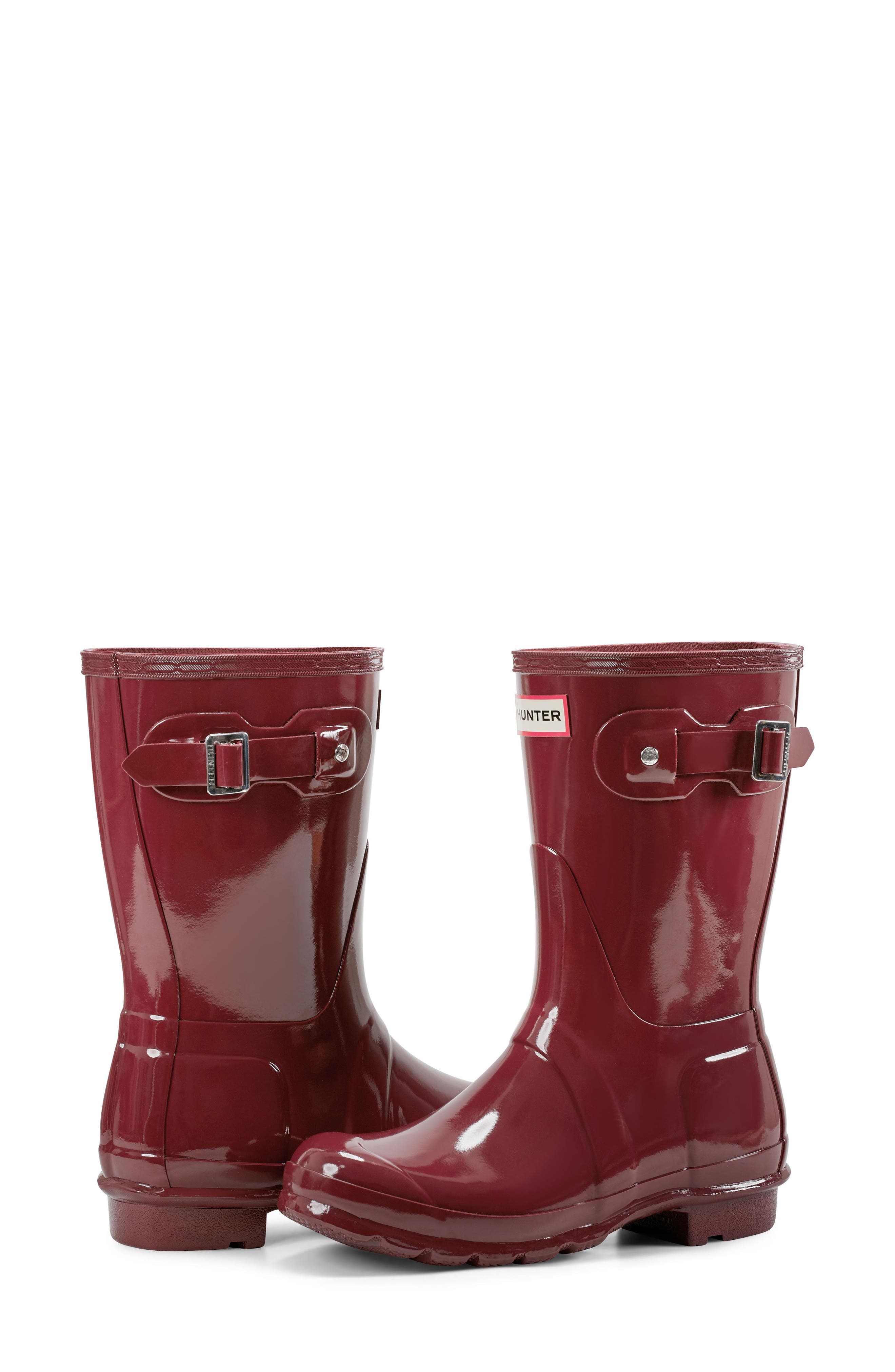 Hunter Original Tour Short Gloss Packable Rain Boot, Alternate, color, Dorset Cab