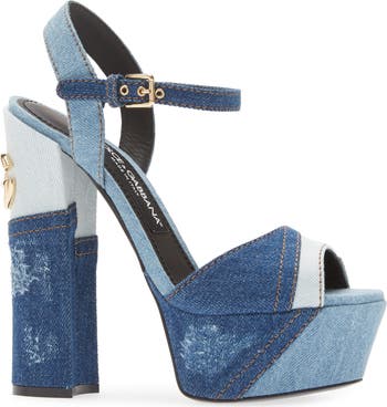 【関税送料込】DOLCE&GABBANA Keira Patchwork Platform Sandal Dolce&Gabbana Keira Patchwork Platform Sandal (Women