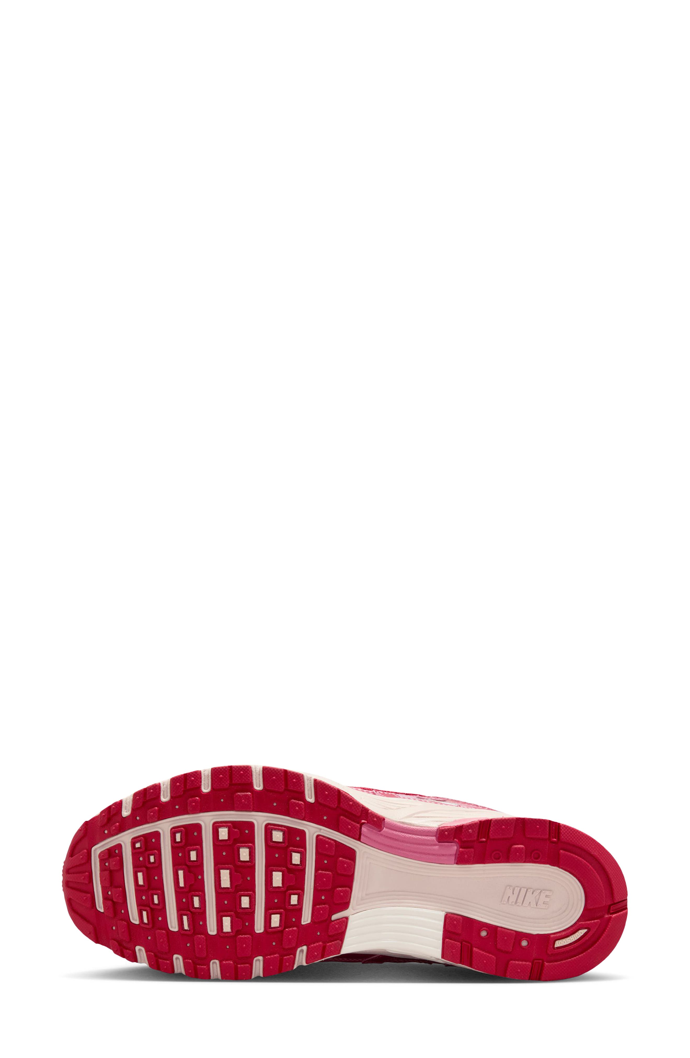 P-6000 Sneaker, Alternate, color, WHITE/ DUST/ PEONY/ CRIMSON