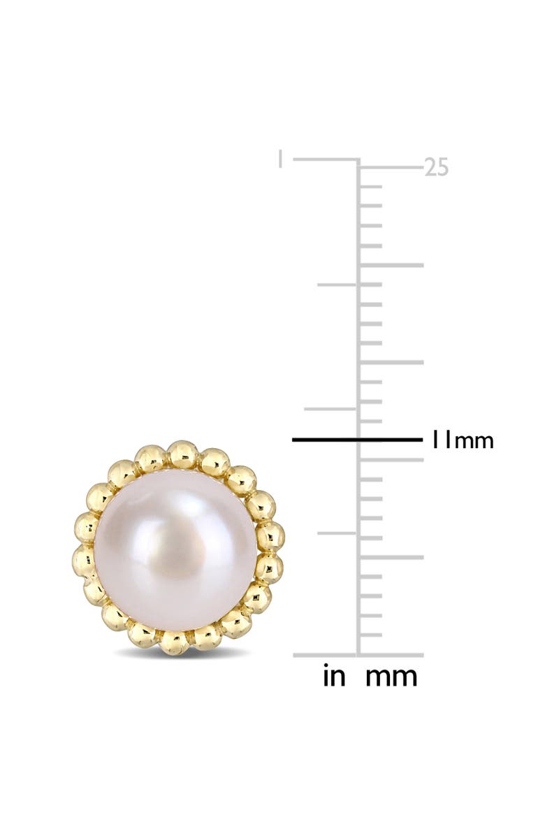 Julianna B. Cultured Pearl Beaded Stud Earrings 10k, Alternate, color, Cultured Pearl