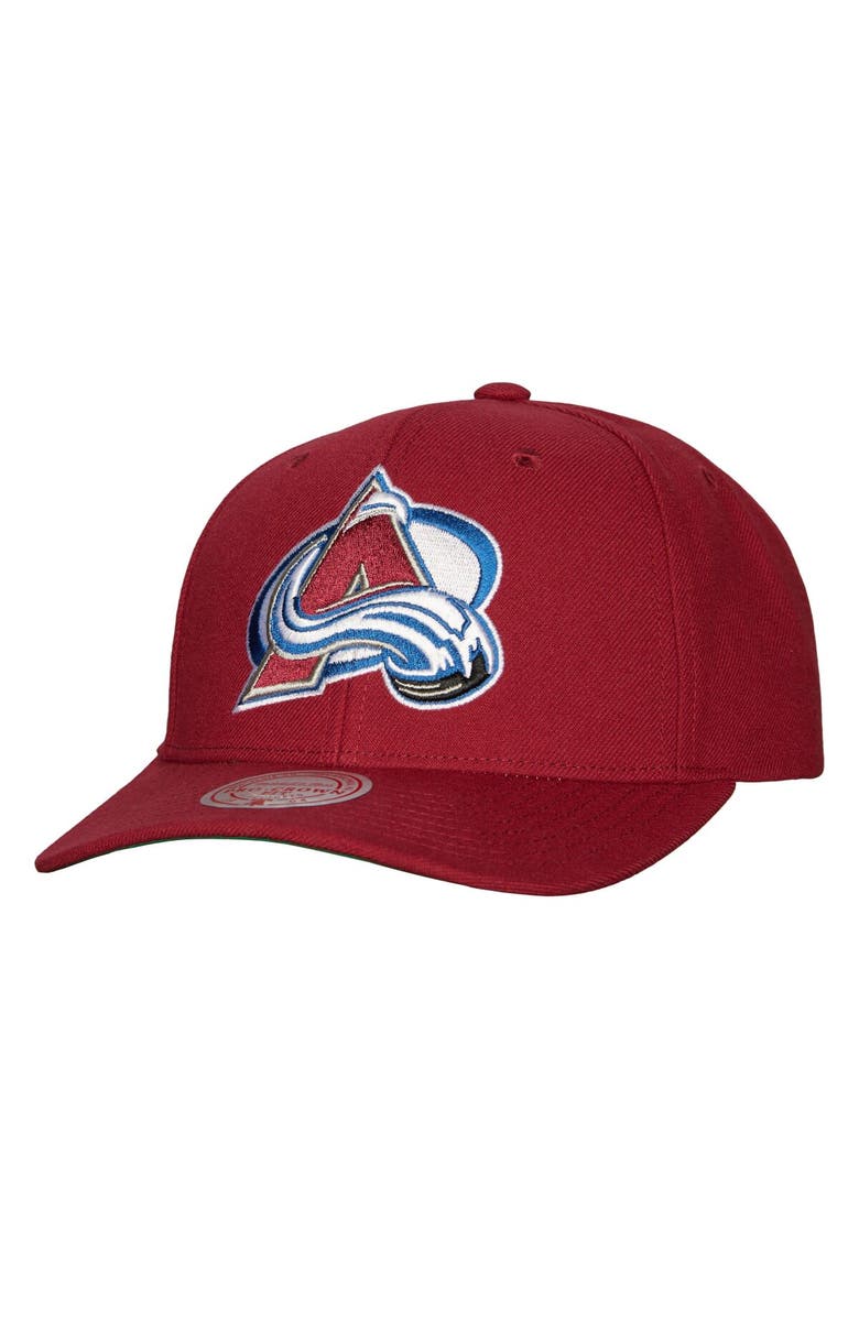 Mitchell & Ness Men's Mitchell & Ness Burgundy Colorado Avalanche Team Ground Pro Adjustable Hat, Main, color, Burgundy