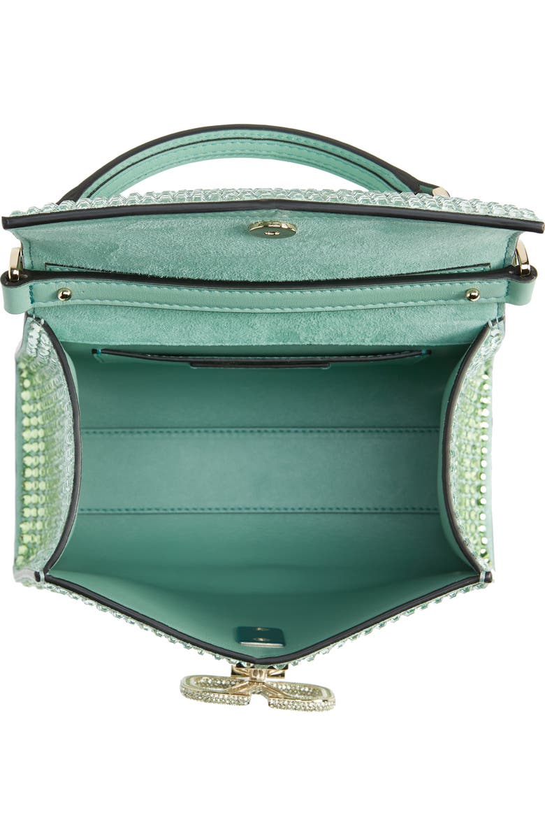 Valentino Garavani Mini VSling Crystal Embellished Top Handle Bag, Alternate, color,