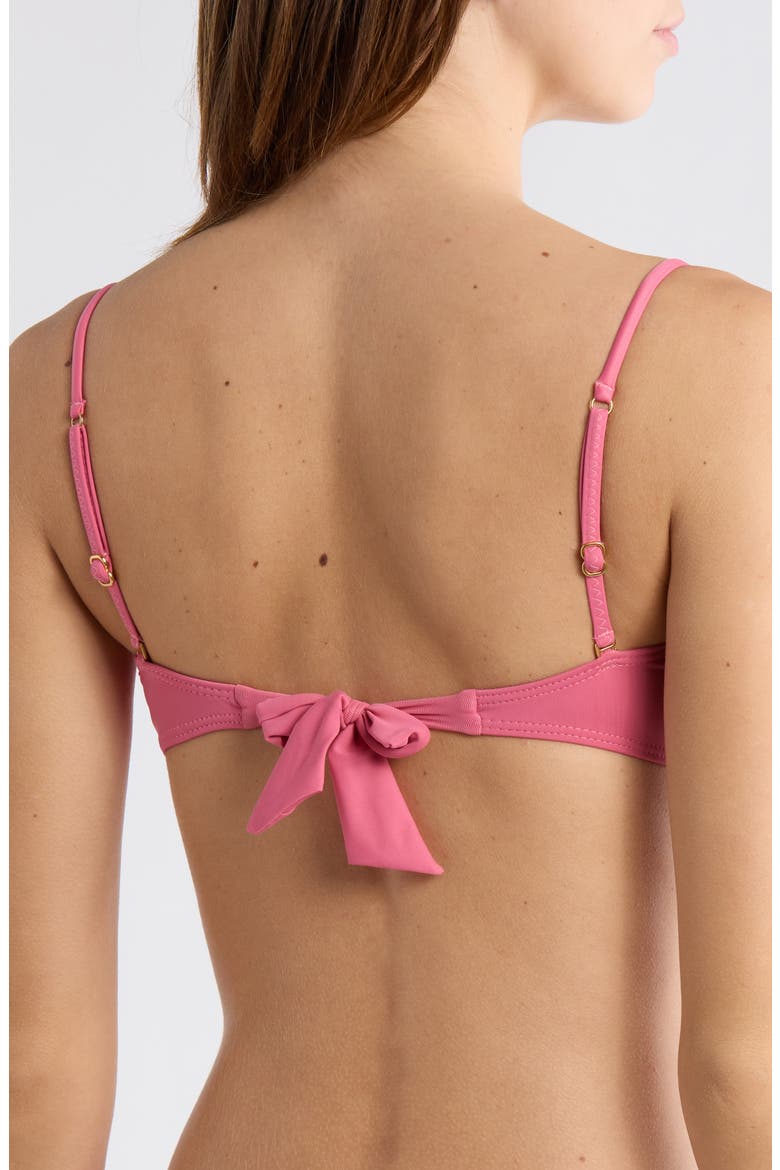 Square Bandeau Bikini Top, Alternate, color, PINK