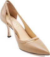 Elizée Elle Pump Leather Pointed-Toe Heel