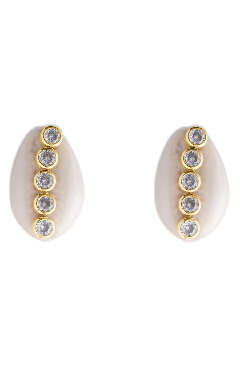 Éliou Wren Earrings, Main, color, White