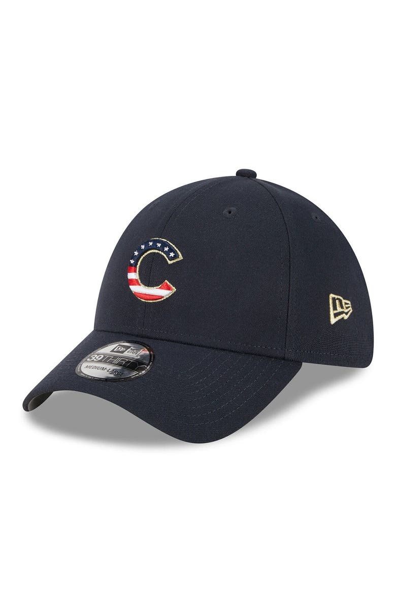 New Era Men's New Era  Navy Chicago Cubs 2023 Fourth of July 39THIRTY Flex Fit Hat, Alternate, color, 