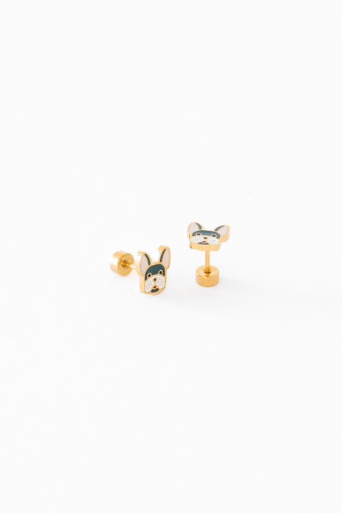 Frenchie Stud Earring