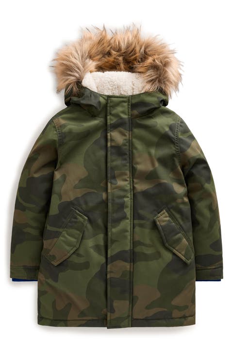 Kids' Authentic Waterproof Faux Fur Trim Parka (Toddler, Little Kid & Big Kid)