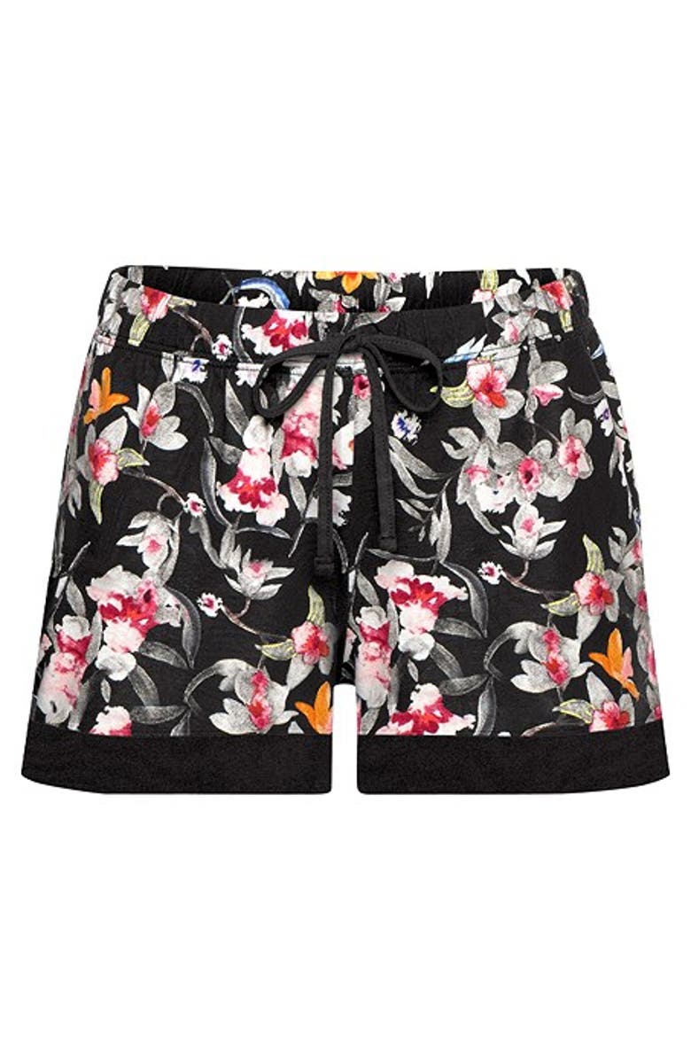 LASCANA Women's Floral Pajama Shorts Set, Alternate, color, 