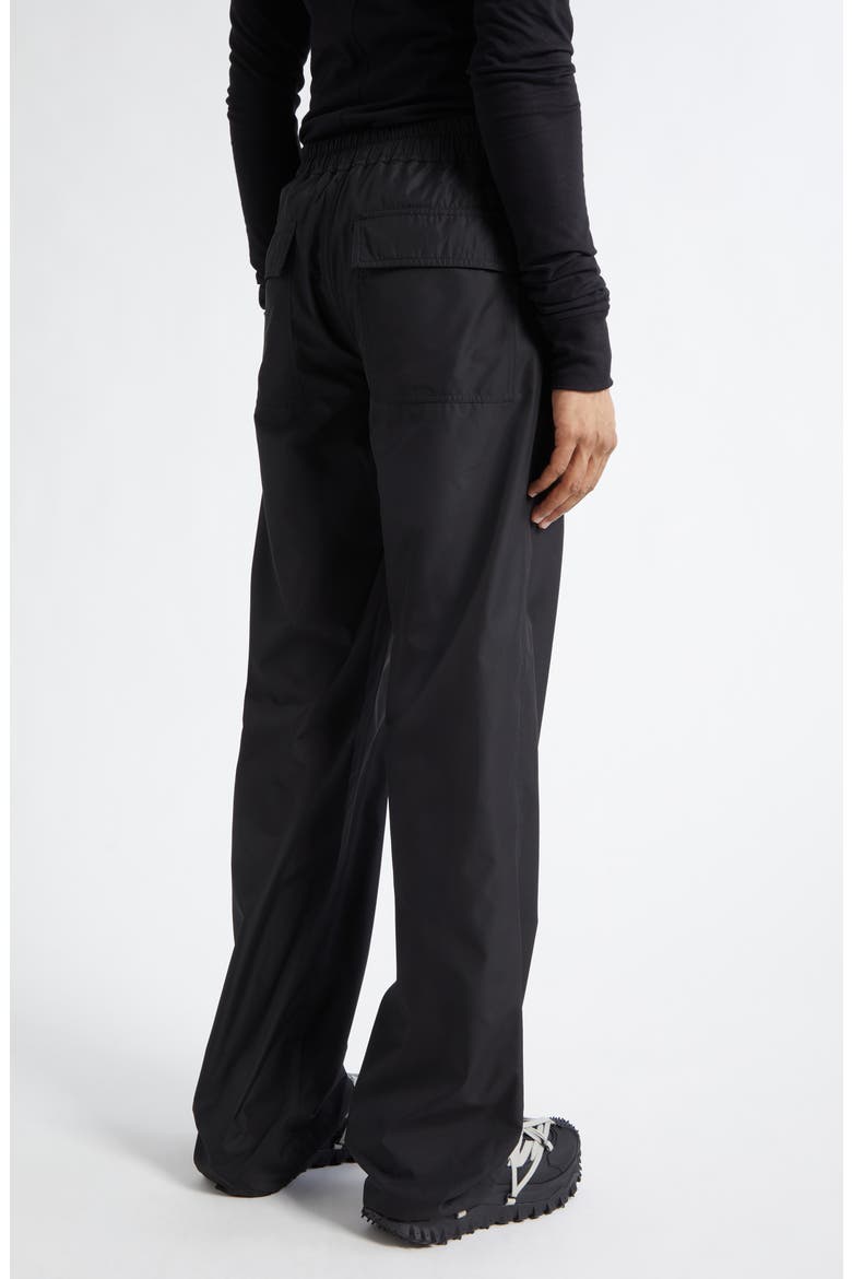 x Rick Owens Straight Leg Taffeta Pants, Alternate, color, BLACK