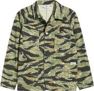 Service Works Coverall 2.0 Tiger Stripe Organic Cotton Twill Chore Coat