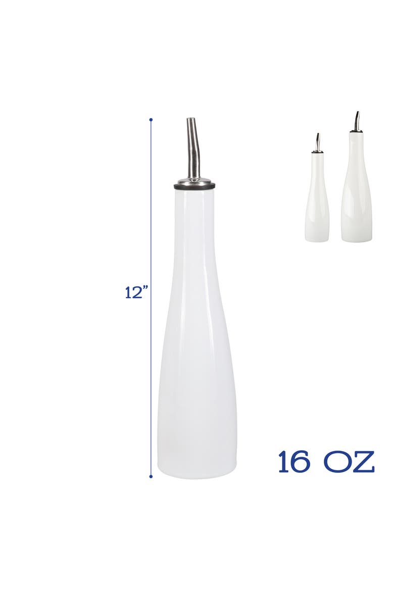 Oil & Vinegar Bottle Set, Alternate, color, WHITE