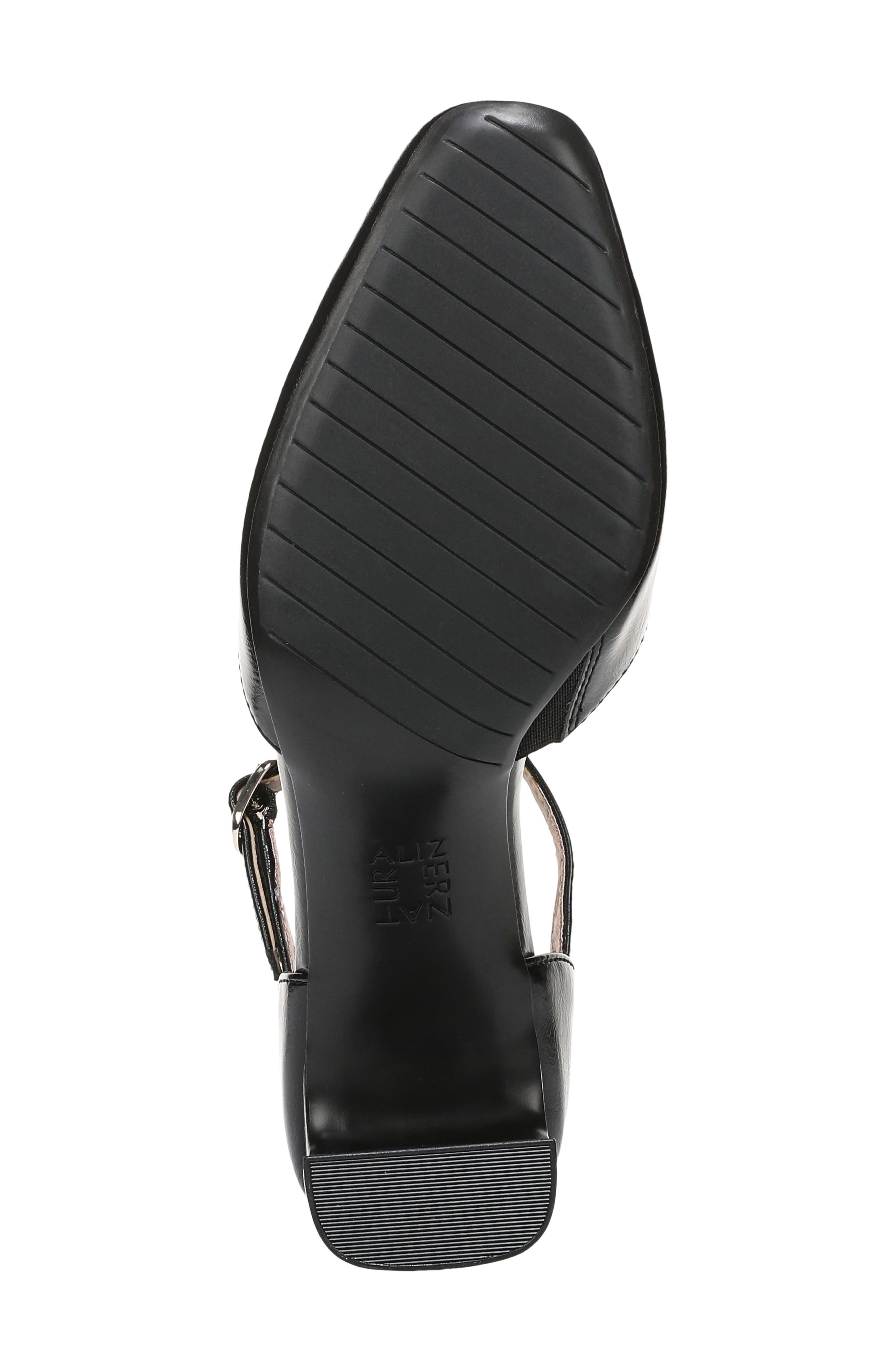 Naturalizer Yasmin Ankle Strap Dress Pump - Wide Width Available, Alternate, color, Black Faux Leather
