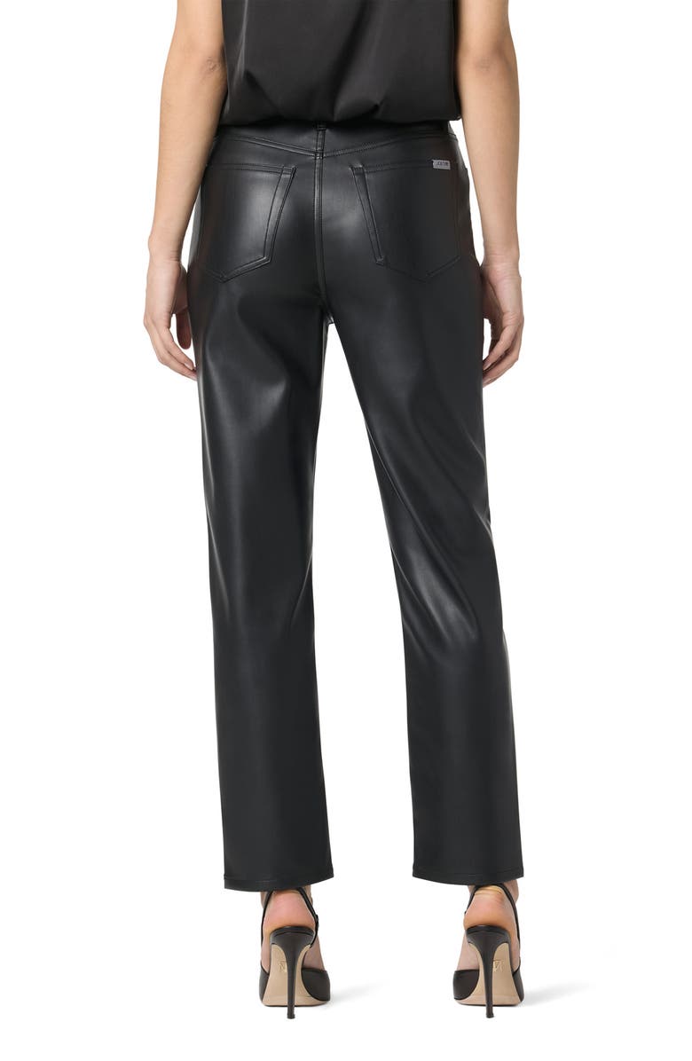 Joe's OG Ankle Straight Leg Faux Leather Pants, Alternate, color, Black