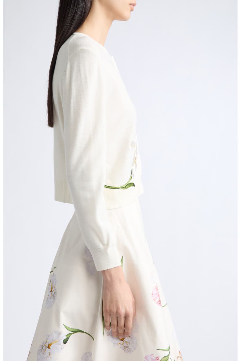 Embroidered Cardigan, Alternate, color, IVORY
