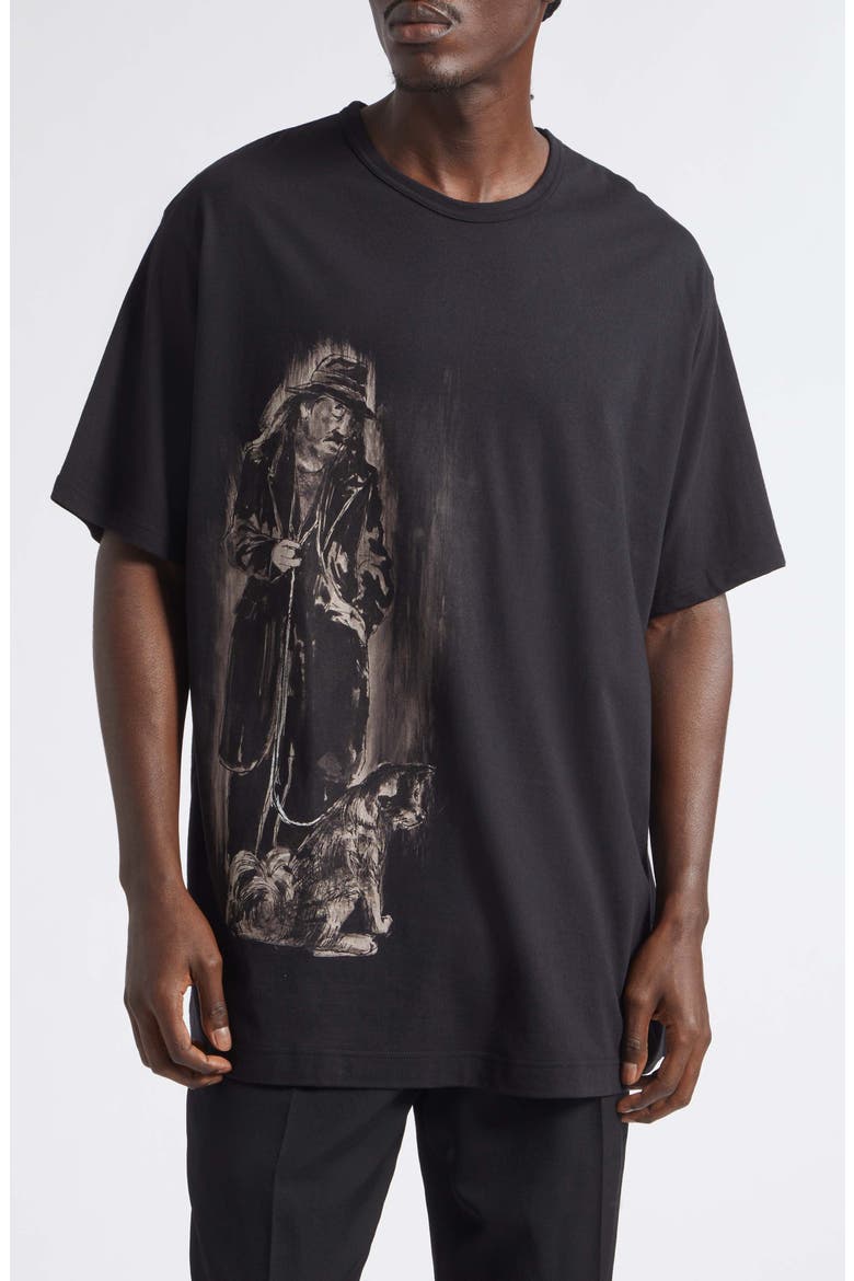 Graphic T-Shirt, Main, color, BLACK