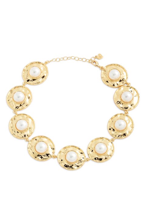 Athens Faux Pearl Necklace