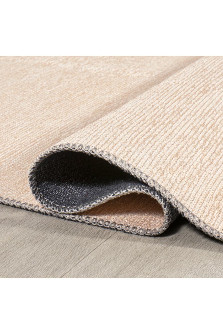 Demie Minimalist Graphic Circle Machine-Washable Area Rug, Alternate, color, Brown/Cream/Terracotta