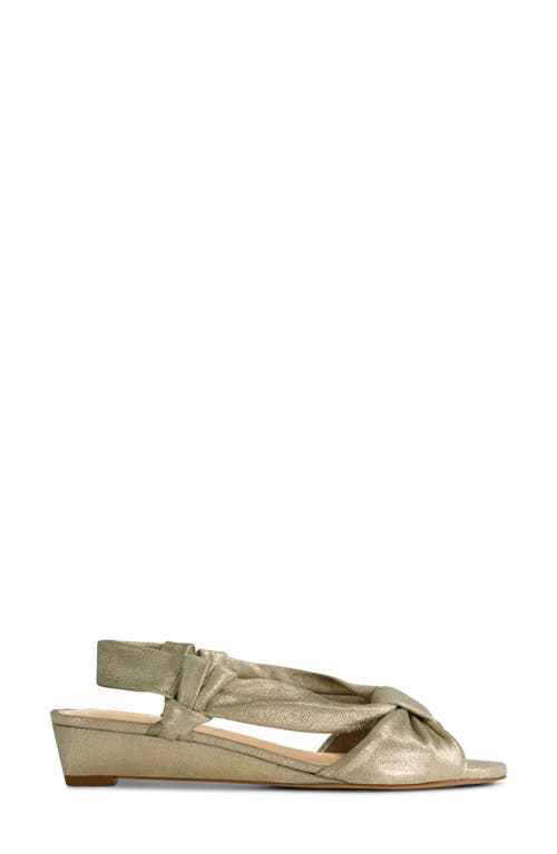 Bernardo Footwear Winifred Slingback Wedge Sandal In Green