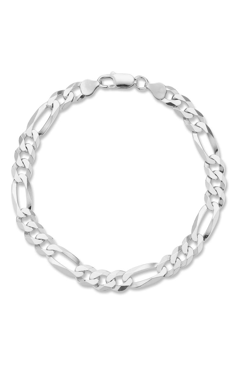 Yield of Men Men's Sterling Silver Figaro Link Bracelet, Main, color, Silver
