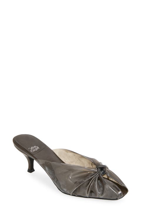 Crystala Knotted Open Toe Slide Sandal