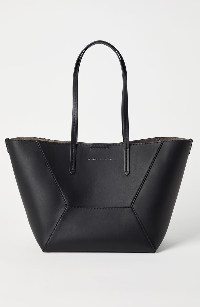 Brunello Cucinelli Shopper bag with monili, Alternate, color,