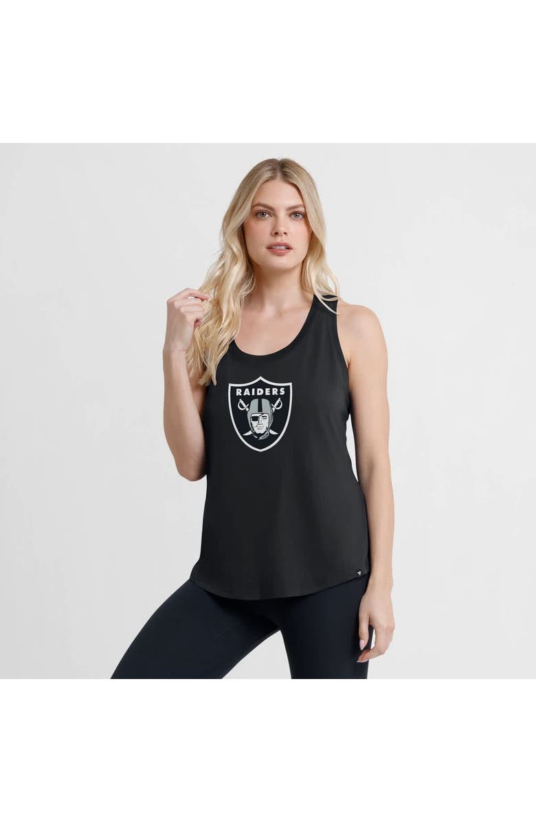 FANATICS Women's Fanatics Black Las Vegas Raiders Iron Fan Tank Top, Alternate, color, Black