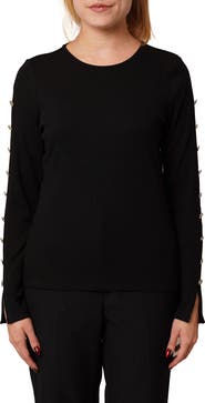 CYRUS Keyhole Long Sleeve Top