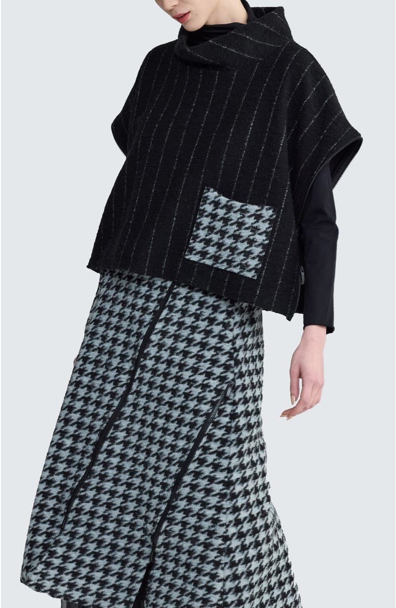 LUUKAA Elara Wool-Felt Pullover, Alternate, color, Monochrome Black