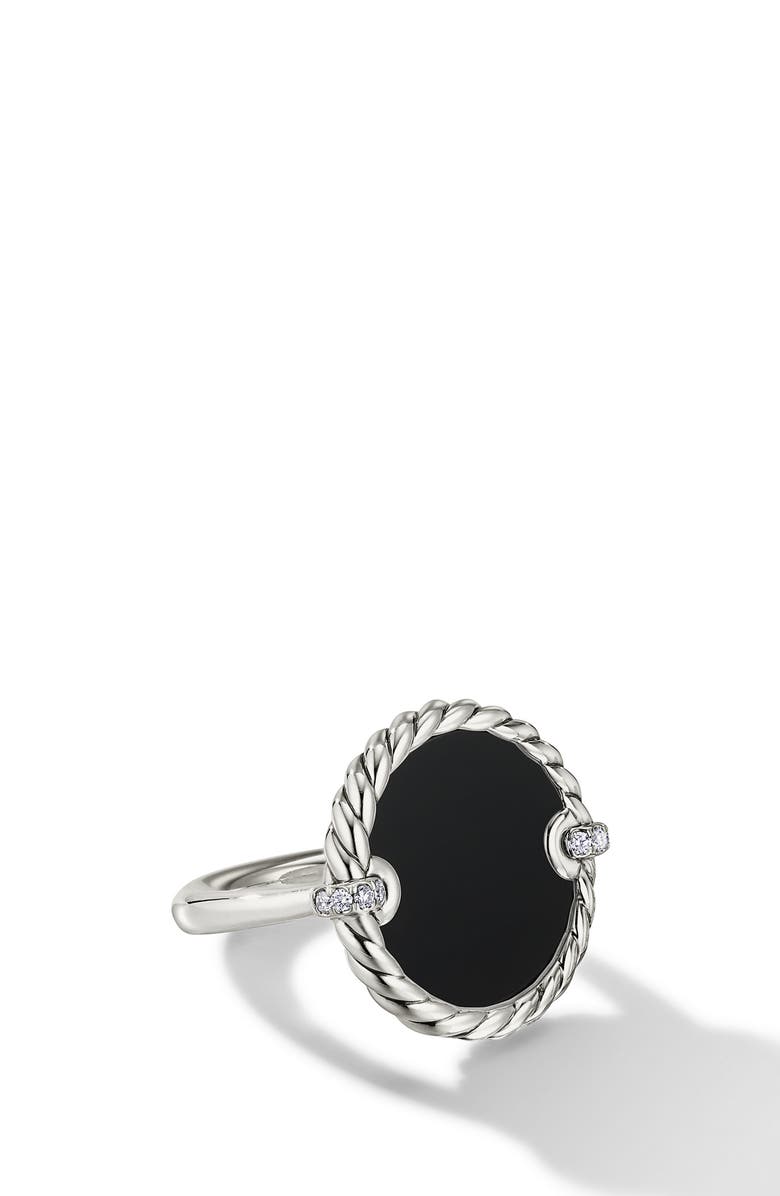 David Yurman Elements Stone & Pavé Diamond Ring, Main, color, 