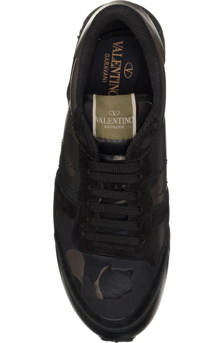 Valentino Garavani Camo Rockrunner Sneaker, Alternate, color,