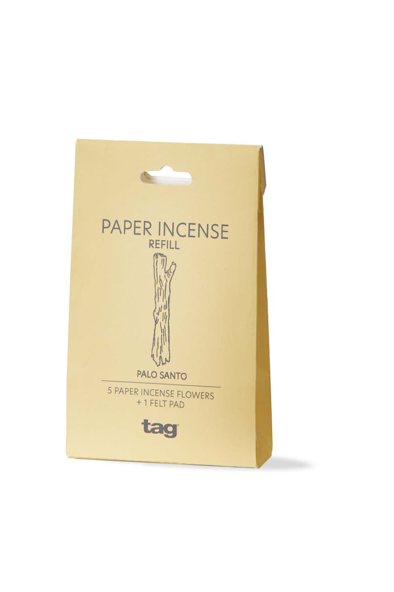 Palo Santo Paper Incense Refills Ivory Home Fragrance S/5, Main, color, Beige