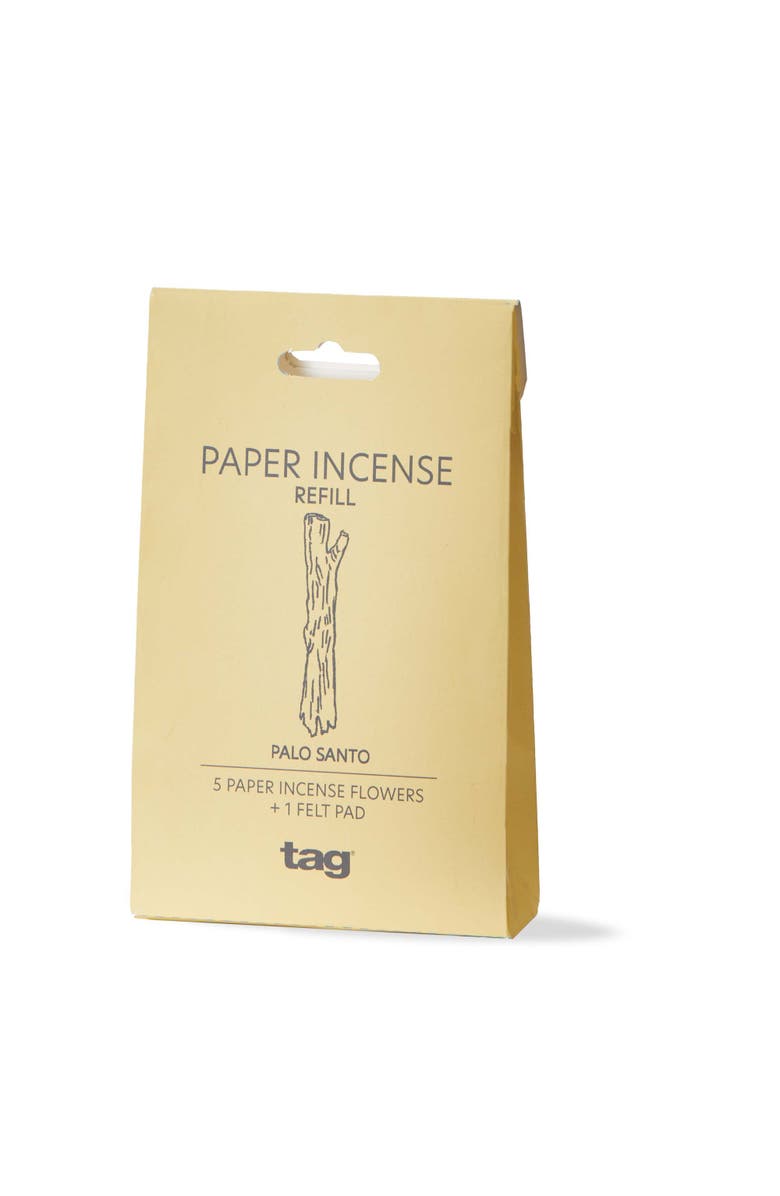 tag Palo Santo Paper Incense Refills Ivory Home Fragrance S/5, Main, color, Beige