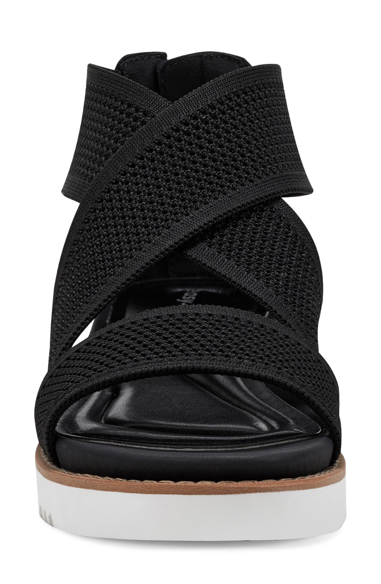 Easy Spirit Wander Strappy Sandal, Alternate, color, Black