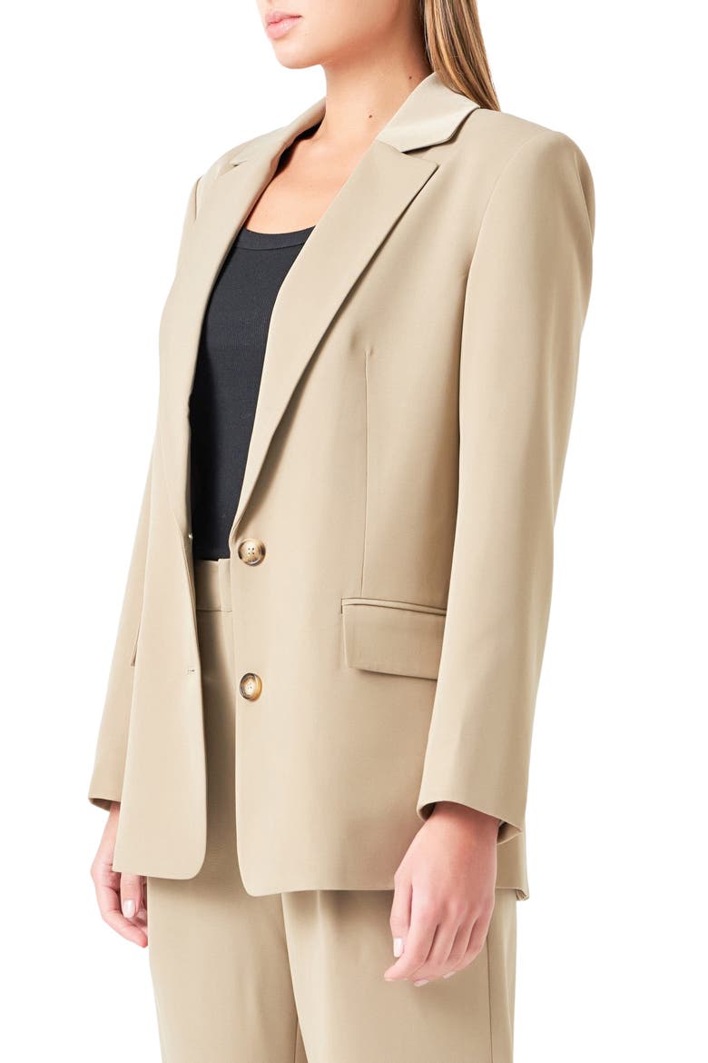 Oversize Blazer, Alternate, color, KHAKI