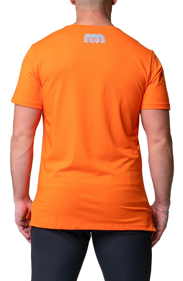 Maceoo Egyptian Cotton Henley, Alternate, color, Orange
