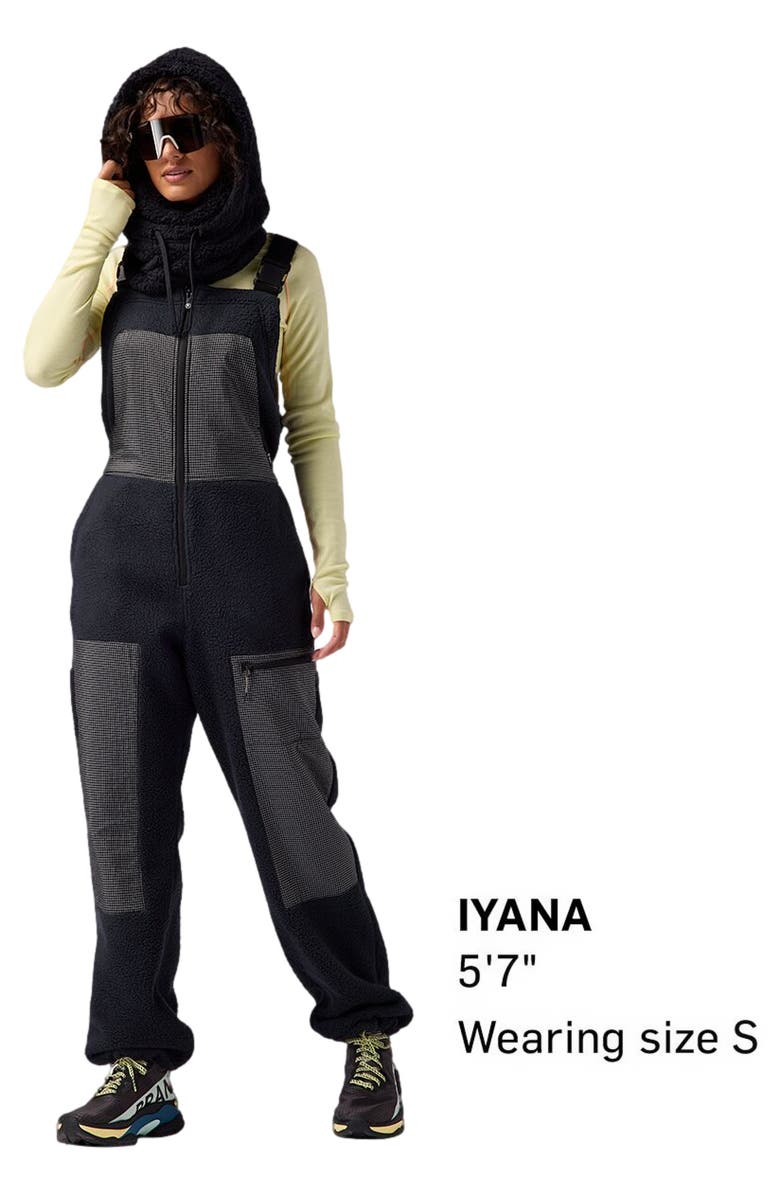 Backcountry Wander Pile-Fleece Overall - Women's, Alternate, color, Black