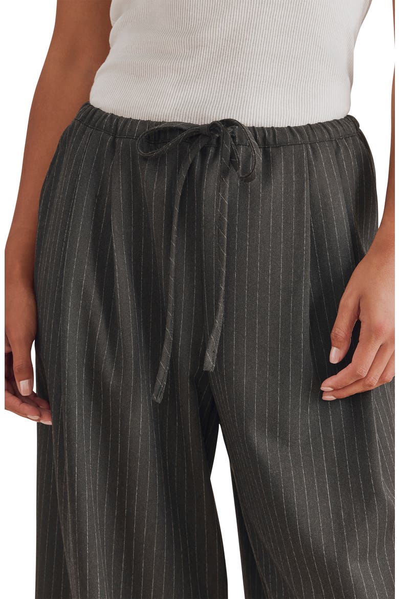 Valerie Pinstripe Wide Leg Pants, Alternate, color, CHARCOAL GREY PINSTRIPE