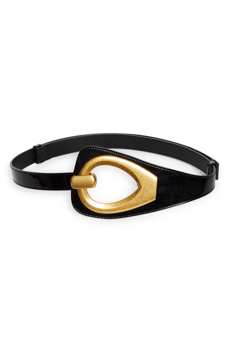 TOM FORD Hera Patent Leather Belt, Main, color, 