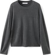MANGO Fine Knit Crewneck Sweater