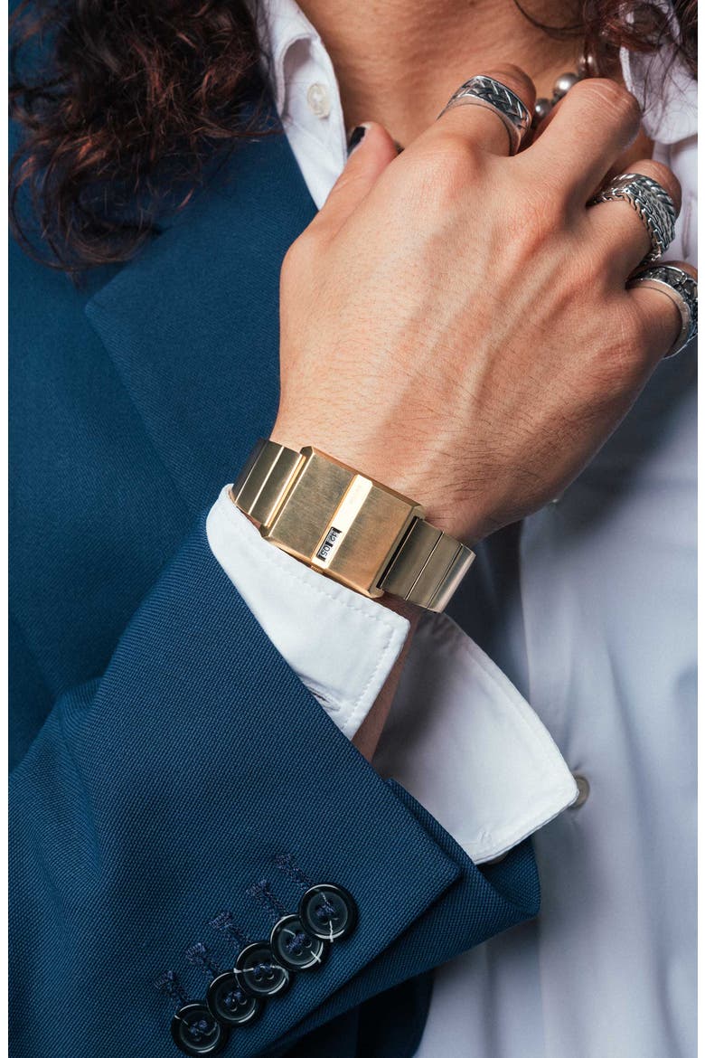 Pulse Bracelet Watch, 26mm, Alternate, color, GOLD