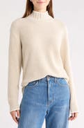 Vince Camuto Mixed Stitch Turtleneck Sweater