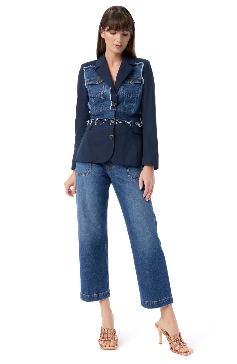 DO by Dee Ocleppo Layla Piece Denim Blazer, Alternate, color, 