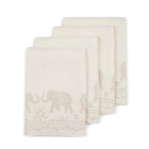 Garden Elephant Napkins - Set of 4
