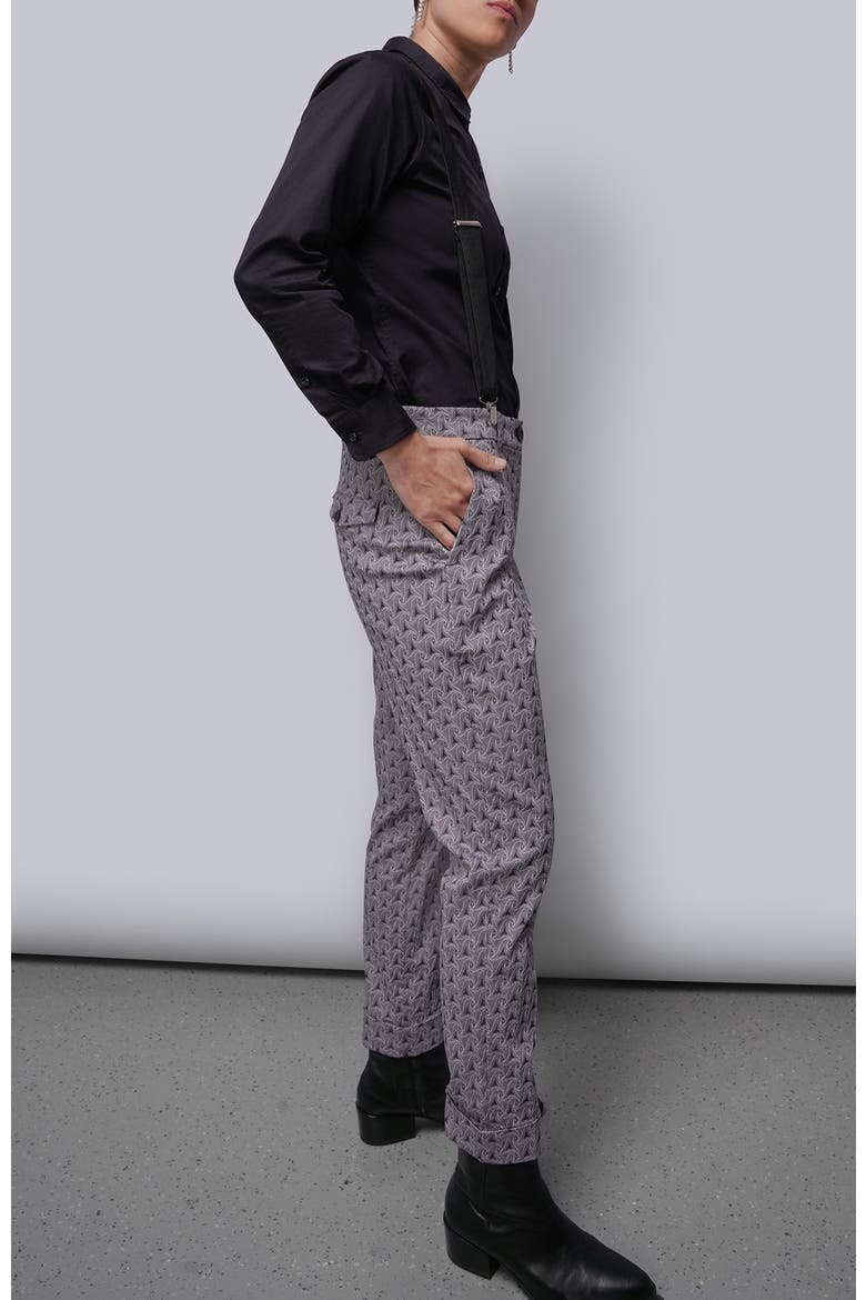 The Empower Jacquard Trouser, Alternate, color, PLUM