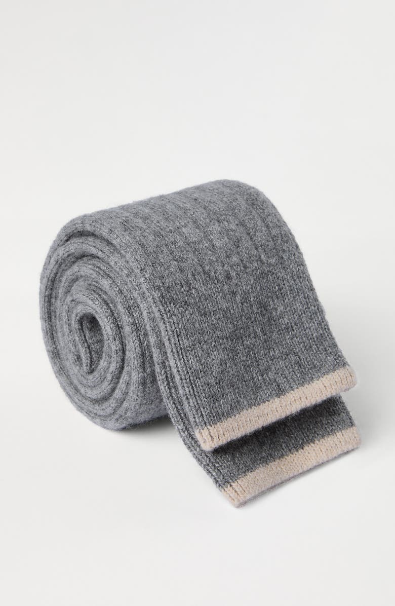 Brunello Cucinelli Cashmere knit socks, Alternate, color, Medium Grey