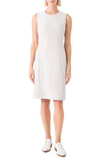 Sleeveless Wool Sheath Dress