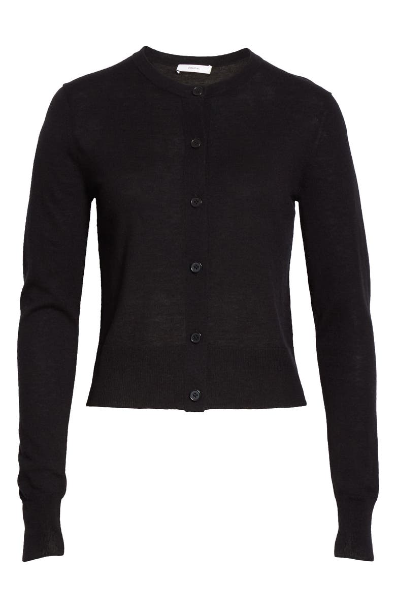 Vince Rib Wool Blend Cardigan, Alternate, color,