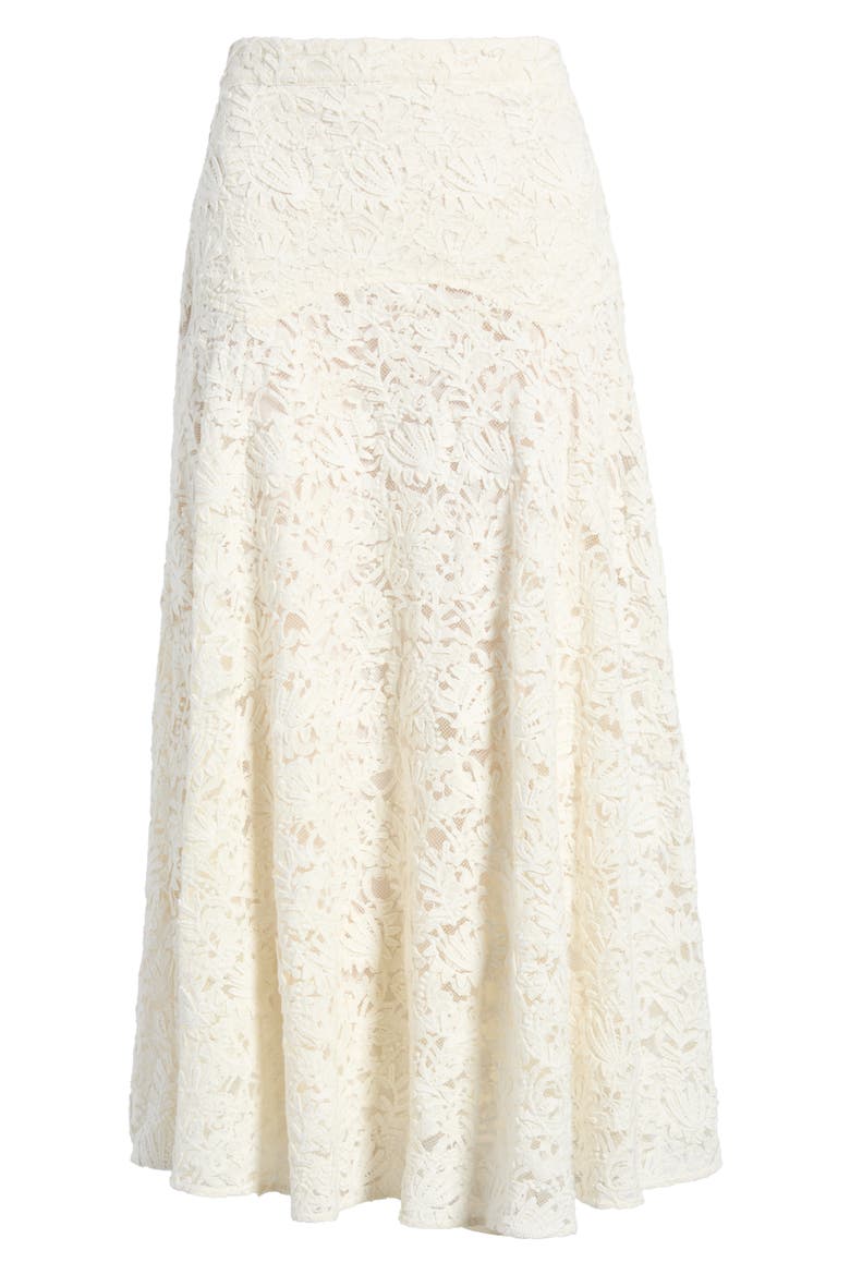 x Stetson Relic Lace Saddle Midi Skirt, Alternate, color, CREAM