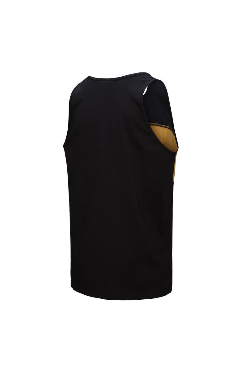 Mitchell & Ness Men's Mitchell & Ness Black New Orleans Saints Retro Colorblock Tank Top, Alternate, color, Black